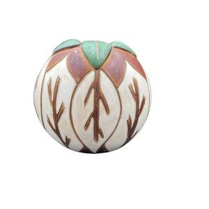 Design Art Pottery Vase Made in Chulucanas Peru Signed Michel S. Paz 5.75”